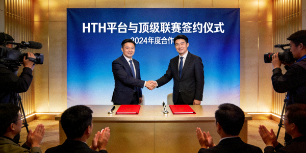 HTH平台与顶级联赛签约仪式现场