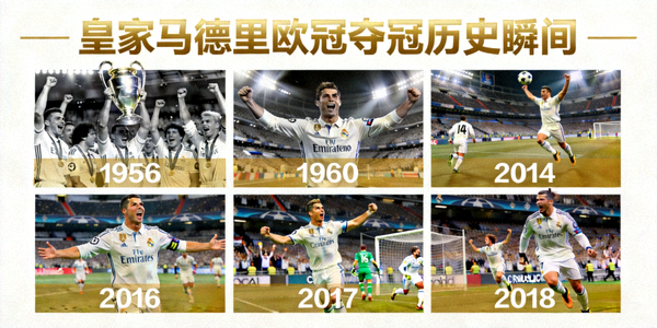 皇家马德里欧冠夺冠历史瞬间集锦